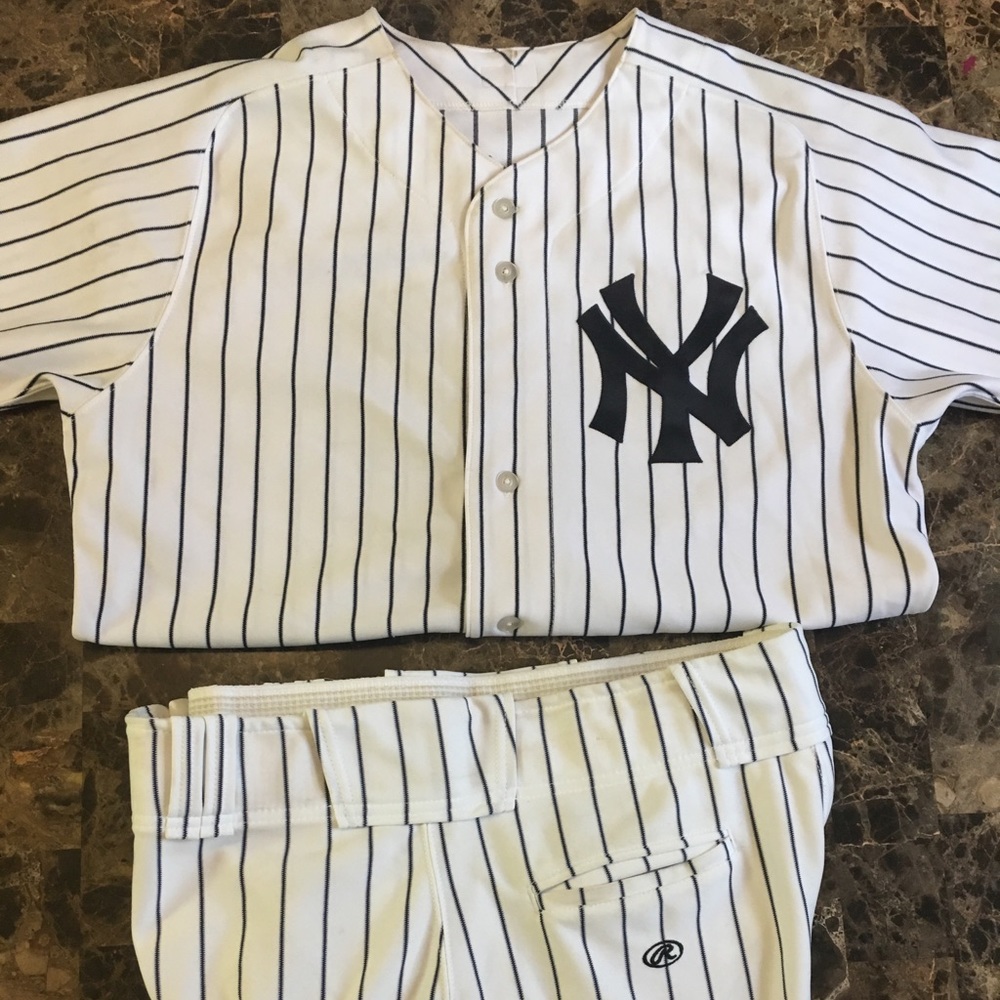 Yankees Majestic Jersey Matching Rawling Pants